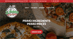 Desktop Screenshot of ilprimopizzatx.com